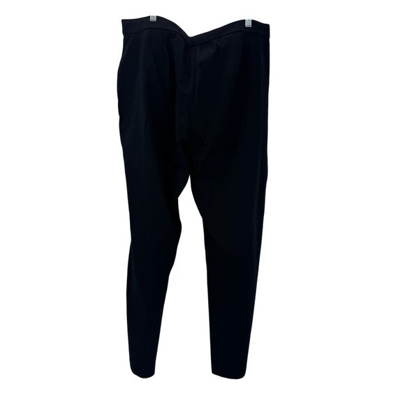 Eileen Fisher Black Cotton Blend Ponte High-Waisted Slim Pant Size XL NWT - Picture 3 of 12